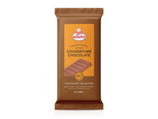 Ovalette Kuvertur Sütlü %35 2,5 kg