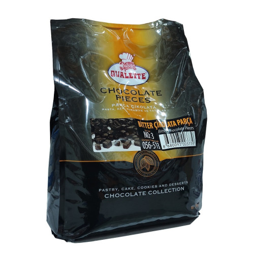 Ovalette Parça Çikolata Bitter 5 kg No:3
