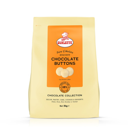 Ovalette Para Pul Beyaz Çikolata 5 kg