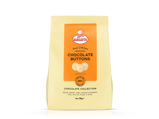 Ovalette Para Pul Beyaz Çikolata 5 kg