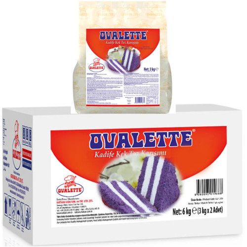 Ovalette Mor Kadife Kek Toz Karışımı 3 kg
