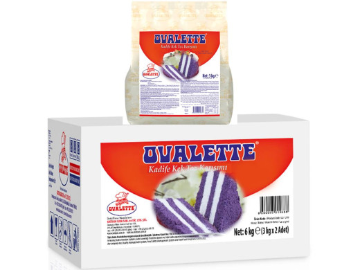 Ovalette Mor Kadife Kek Toz Karışımı 3 kg
