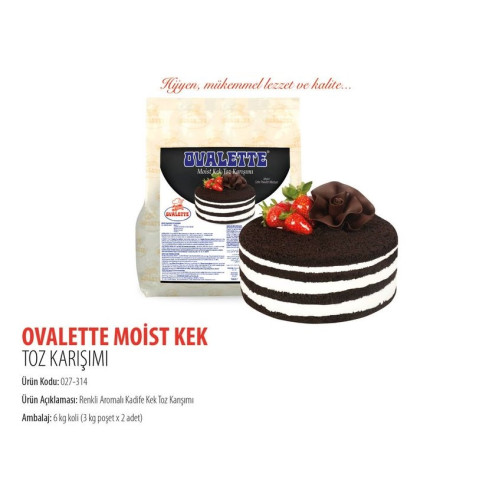 Ovalette Moıst Islak Kek Toz Karışımı 3 kg