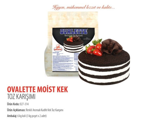 Ovalette Moıst Islak Kek Toz Karışımı 3 kg