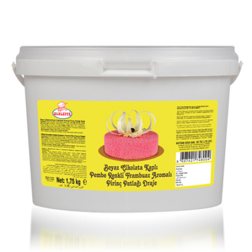 Ovalette Pirinç Patlağı Frambuaz 1,75 kg