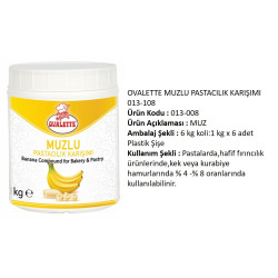 Ovalette Past. Karışımı Muzlu 1000 g
