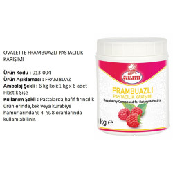 Ovalette Past. Karışımı Frambuazlı 1000 g