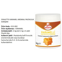 Ovalette Past. Karışımı Karamelli 1000 g