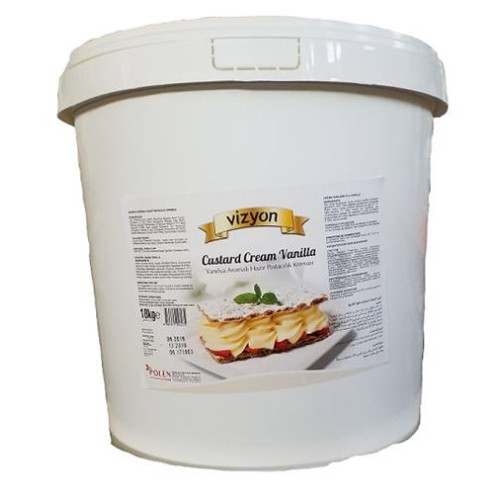 Vizyon Vanilyalı Hazır Pastacılık Kreması 18 kg