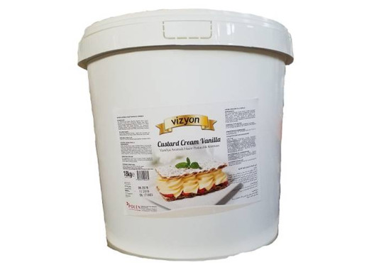 Vizyon Vanilyalı Hazır Pastacılık Kreması 18 kg