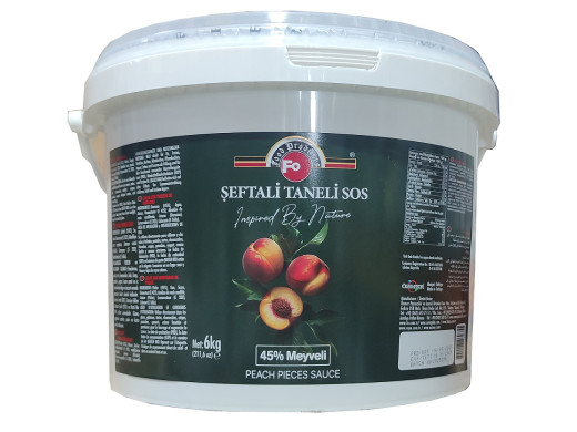 Fo Şeftali Taneli Sos %45 Meyveli 6 kg