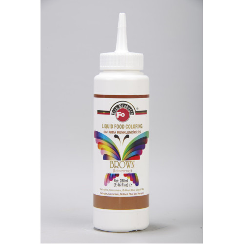 Fo Sıvı Gıda Boyası Kahverengi 280 ml