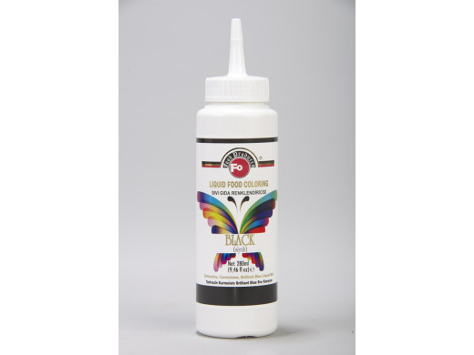 Fo Sıvı Gıda Boyası Siyah 280 ml