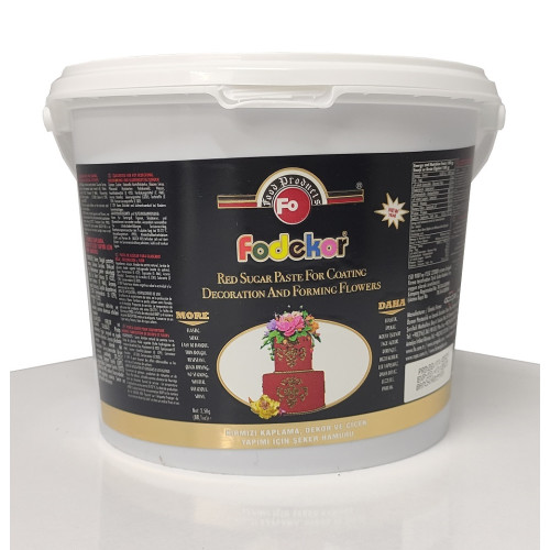 Fo Şeker Hamuru Kırmızı 2,5 kg