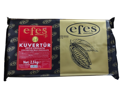 Efes %34 Sütlü Kuvertur Çikolata 2,5 kg