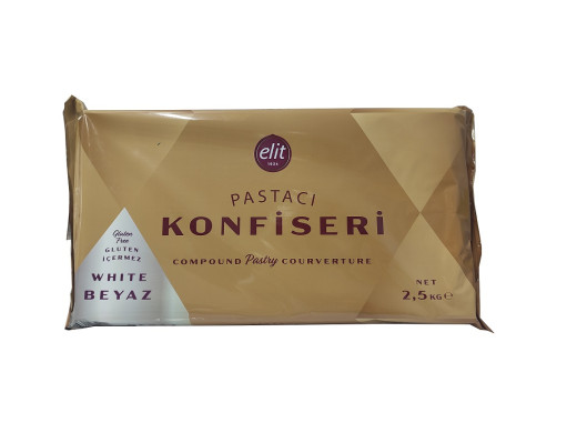 ELİT PASTACI BEYAZ KONFİSERİ - [ 2,5 KG ]