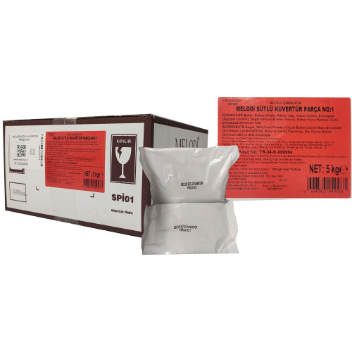 Mld Sütlü Kuvertur Parça 5 kg No:1