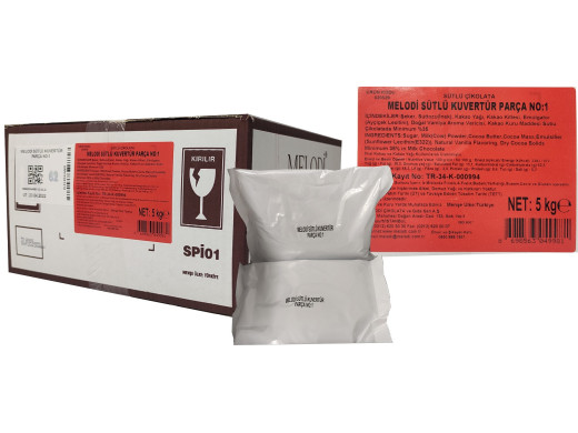 Mld Sütlü Kuvertur Parça 5 kg No:1