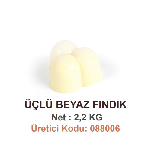 Mld Üçlü Beyaz Fındık 2,2 kg