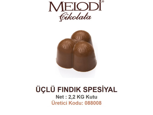 Mld Üçlü Sütlü Fındık 2,2 kg