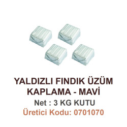Mld Yaldızlı Fındık Kaplama Üzümlü Mavi 3 kg