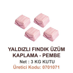 Mld Yaldızlı Fındık Kaplama Üzümlü Pembe 3 kg