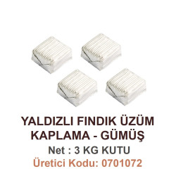Mld Yaldızlı Fındık Kaplama Üzümlü-Gümüş 3 kg