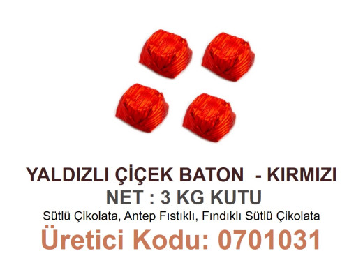 Mld-Yaldızlı Çiçek Baton Fıstıklı-Özel 3 kg