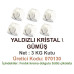 Mld Yaldızlı Kristal  Gümüş 3 kg