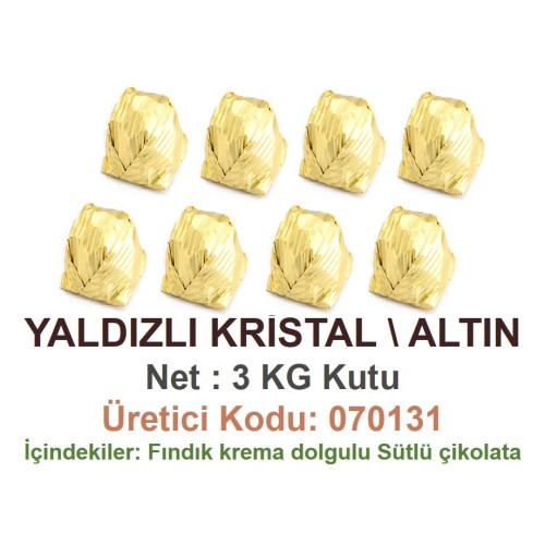 Mld Yaldızlı Kristal  Altın 3 kg
