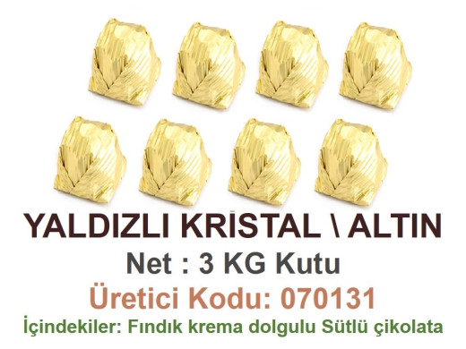 Mld Yaldızlı Kristal  Altın 3 kg