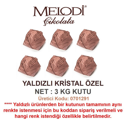 Mld Yaldızlı Kristal Özel / Kahverengi 3 kg