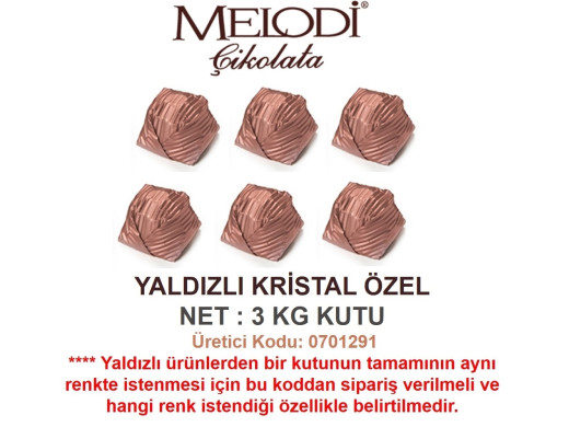 Mld Yaldızlı Kristal Özel / Kahverengi 3 kg