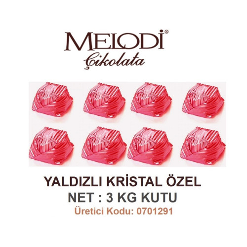 Mld Yaldızlı Kristal Özel / Kırmızı 3 kg