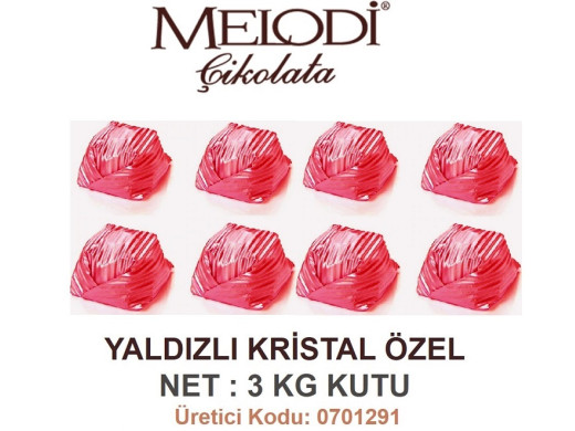 Mld Yaldızlı Kristal Özel / Kırmızı 3 kg