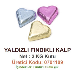 Mld Yaldızlı Fındıklı Kalp 2 kg
