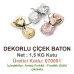 Mld Dekorlu Çiçek Baton 1,5 kg