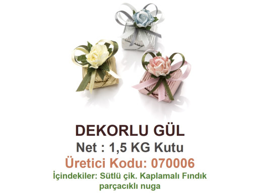 Mld Dekorlu Gül 1,5 kg