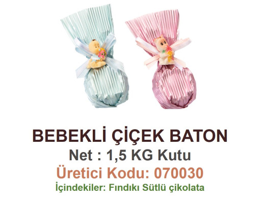 Mld Bebekli Çiçek Baton 1,5 kg