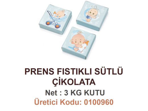 Mld Prens Fıstıklı Sütlü Çikolata 3 kg