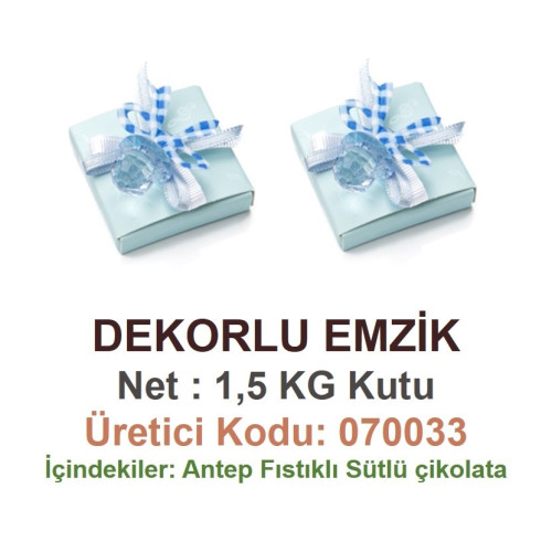 Mld Dekorlu Emzik Mavi 1,5 kg