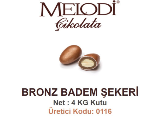 Mld Bronz Badem Şekeri 4 kg