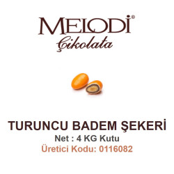 Mld Turuncu Badem Şekeri 4 kg