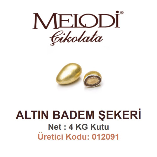 Mld Altın Badem Şekeri 4 kg