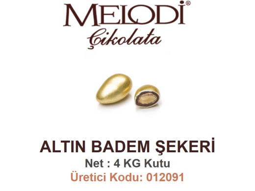 Mld Altın Badem Şekeri 4 kg