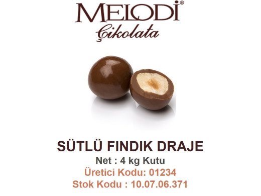 Mld Sütlü Fındık Draje 4 kg