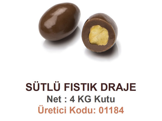 Mld Sütlü Antep Fıstık Draje 4 kg