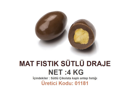 Mld Mat Fıstık Sütlü Draje 4 kg