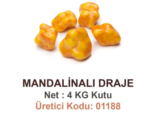 Mld Mandalina Aromalı Draje 4 kg