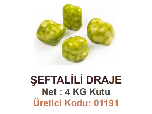 Mld Şeftali Aromalı Draje 4 kg